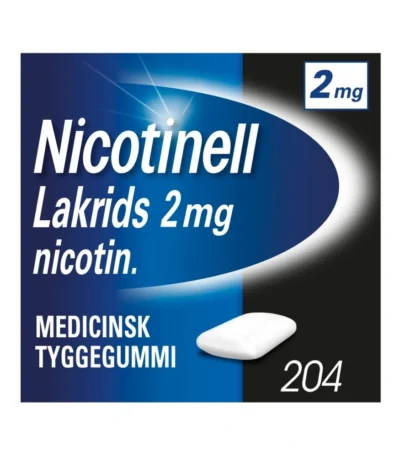 Nicotinell Lakrids 2 mg tyggegummi - 204 stk