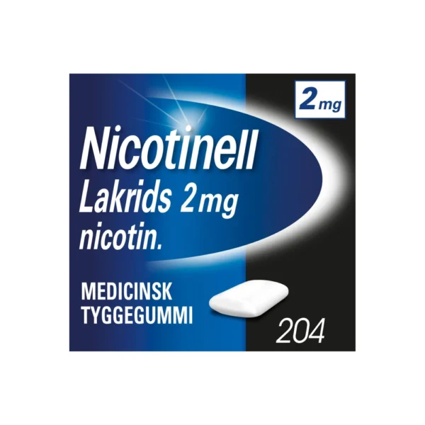 Nicotinell Lakrids 2 mg tyggegummi - 204 stk