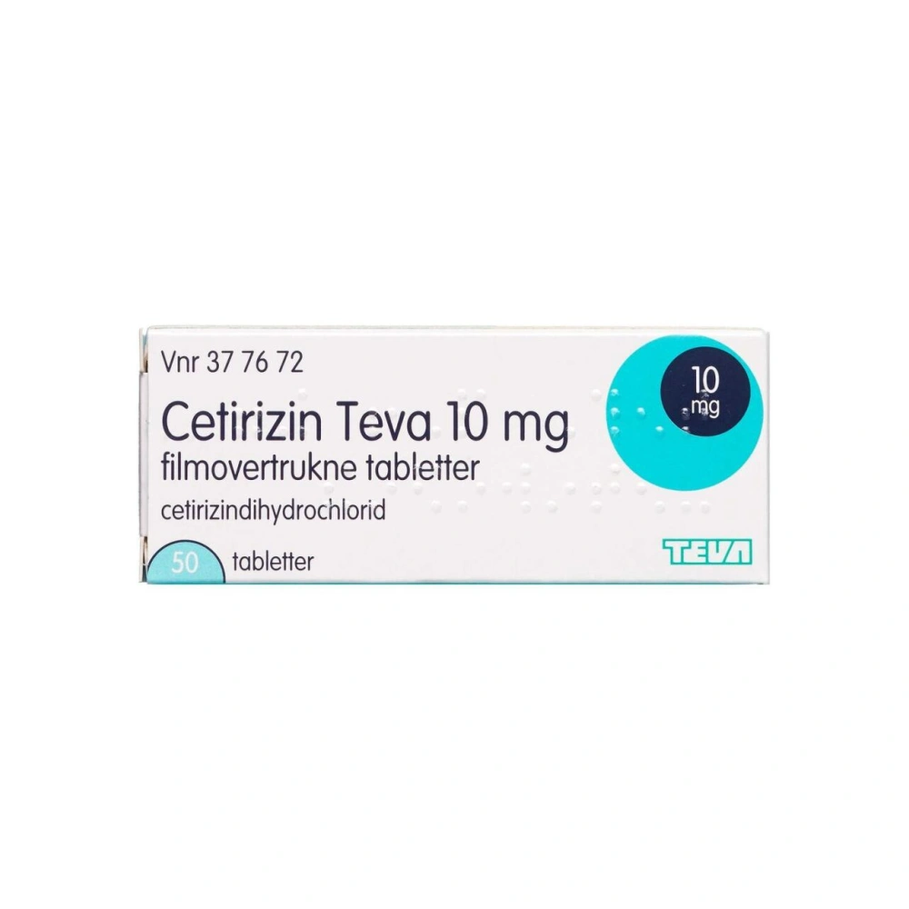 Cetirizin Teva 10 mg - 50 stk