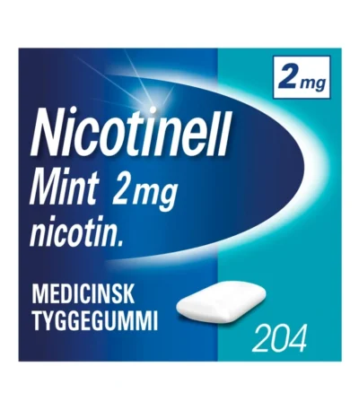 Nicotinell Mint 2 mg tyggegummi - 204 stk