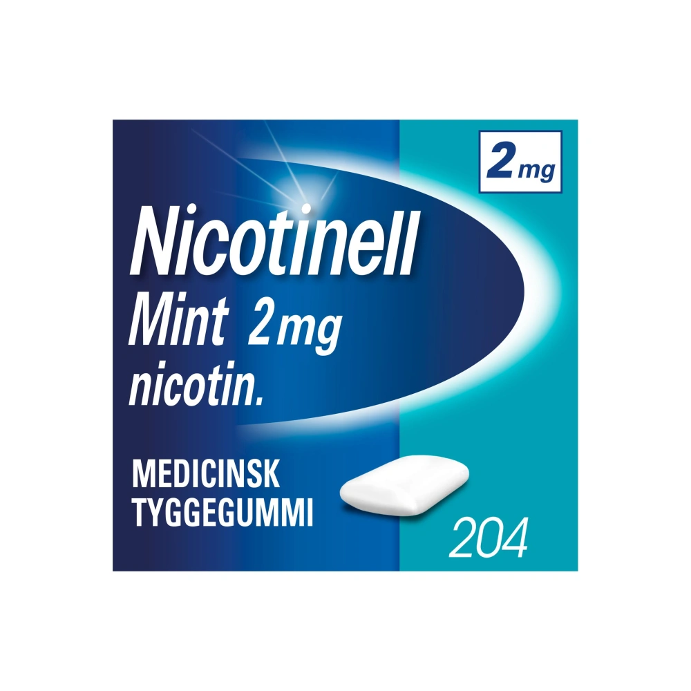 Nicotinell Mint 2 mg tyggegummi - 204 stk