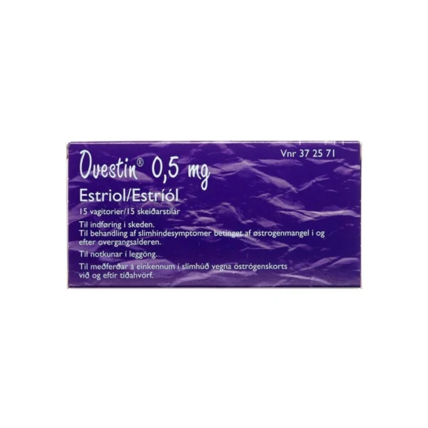 Ovestin Vagitorier 0,5 mg/vag – 15 stk