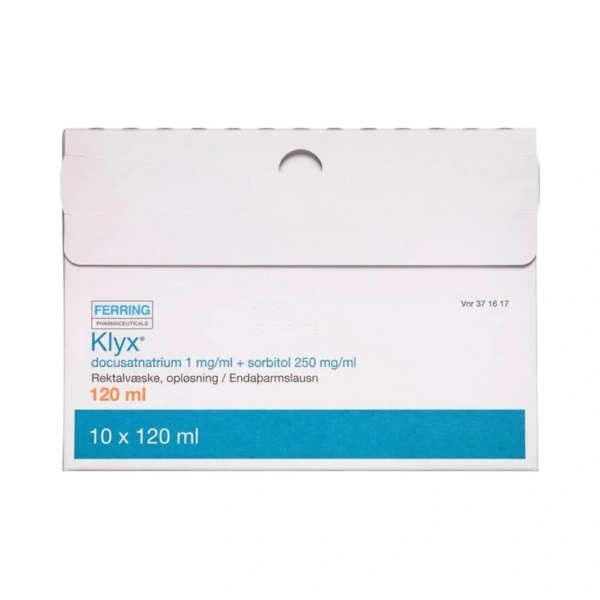 Klyx Rektalvæske 1 + 250 mg/ml - 1200 ml