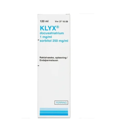 Klyx Rektalvæske 1 + 250 mg/ml - 120 ml