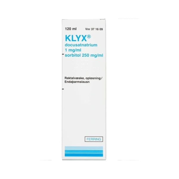 Klyx Rektalvæske 1 + 250 mg/ml - 120 ml
