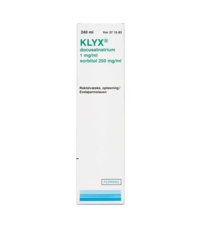 Klyx Rektalvæske 1 + 250 mg/ml - 240 ml
