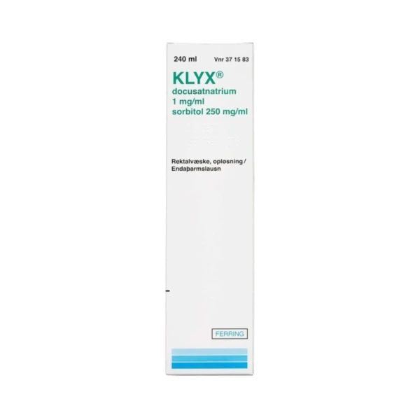 Klyx Rektalvæske 1 + 250 mg/ml - 240 ml
