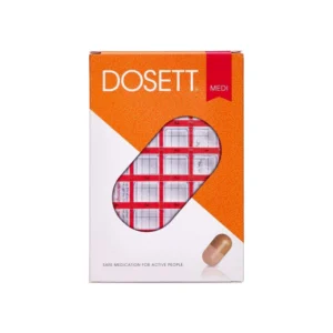 Dosett Medicindoseringsæske Rød – 1 stk