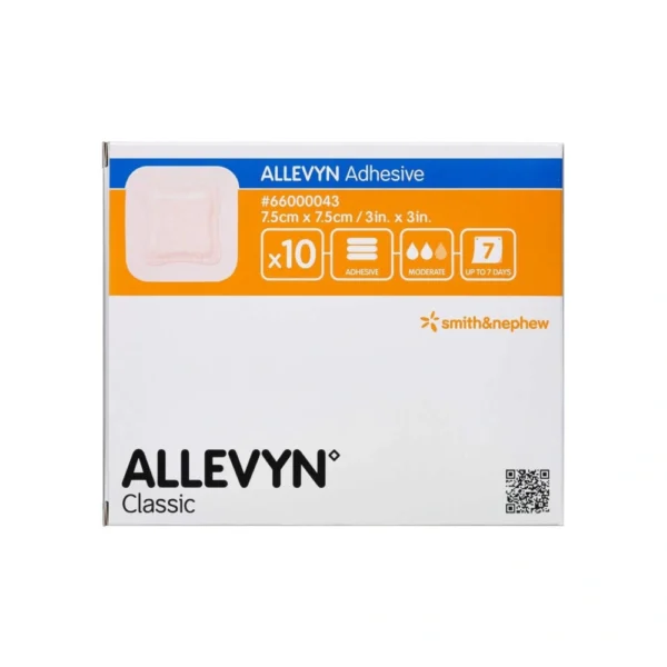 smith&nephew Allevyn Adhesive 7,5 x 7,5 cm – 10 stk