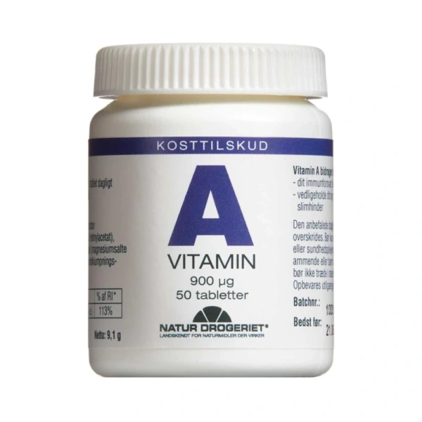Natur Drogeriet A-Vitamin 900µg – 50 stk
