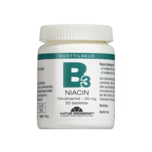 Natur Drogeriet Niacin Nikotinamid Tabletter – 50 stk