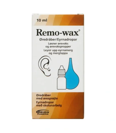 Remo-wax Øredråber med Øresprøjte – 10 ml