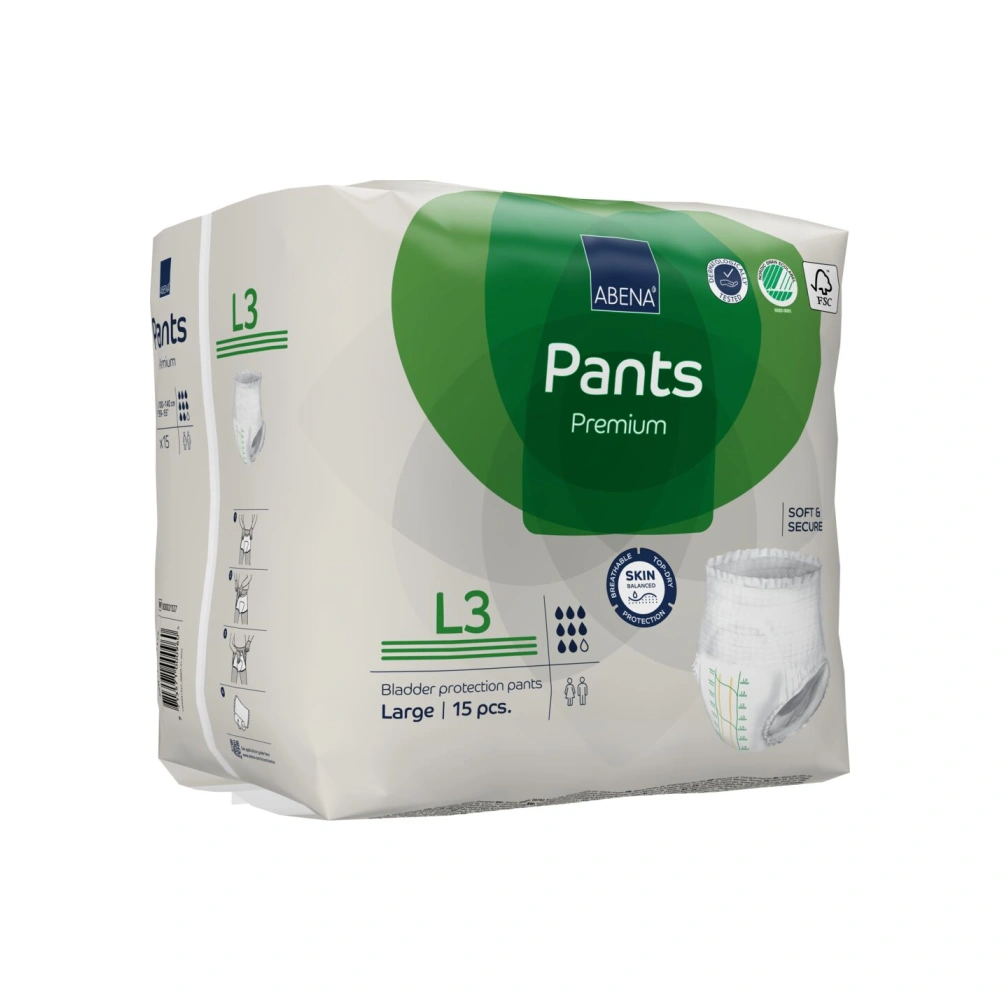 Abena Pants L3 Premium Grøn - 15 stk