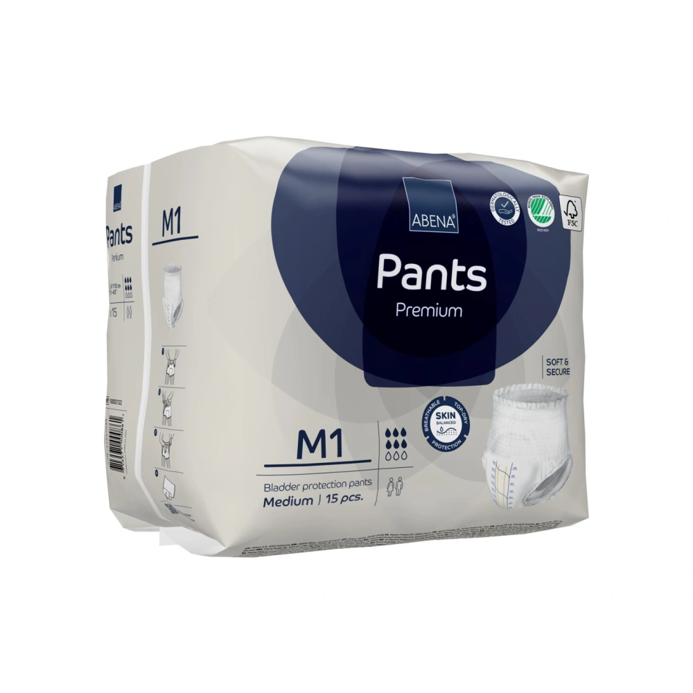 Abena Pants M1 Premium Blå - 15 stk