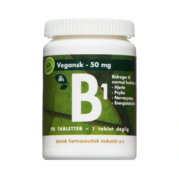 Grønne Vitaminer B1 Vitamin 50 mg – 90 stk