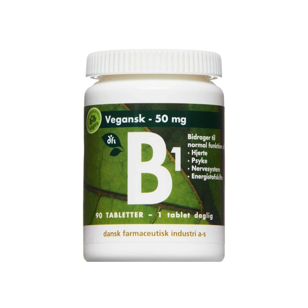 Grønne Vitaminer B1 Vitamin 50 mg - 90 stk