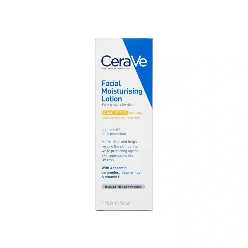 CeraVe Fugtgivende Ansigtscreme SPF 50 - 52 ml