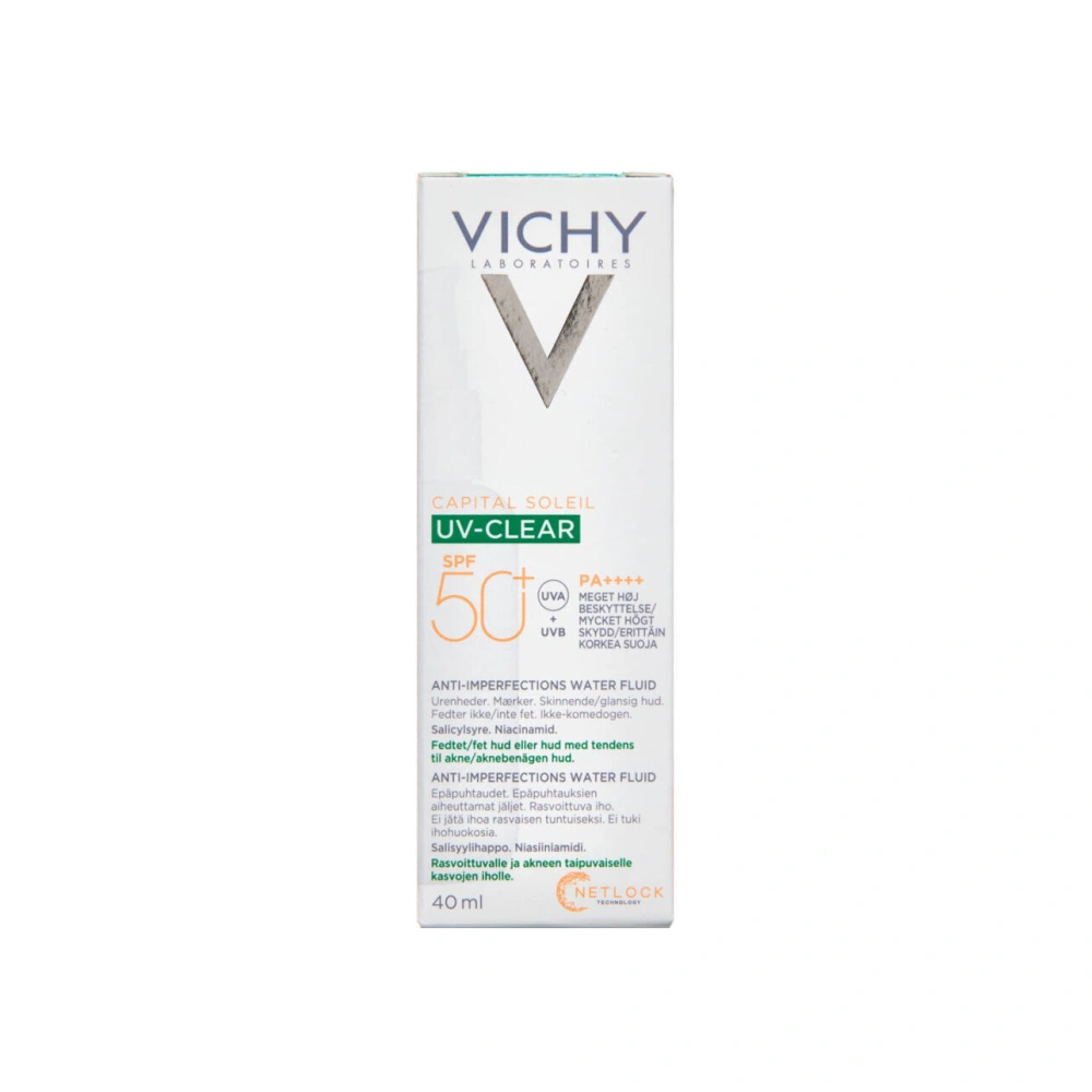 Vichy Capital Soleil UV-Clear Matterende Solcreme Til Ansigt SPF50+ – 40 ml