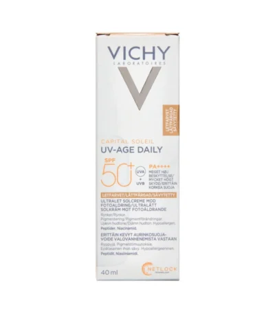 Vichy Capital Soleil UV-Age Solcreme Til Ansigt SPF50+ – 40 ml