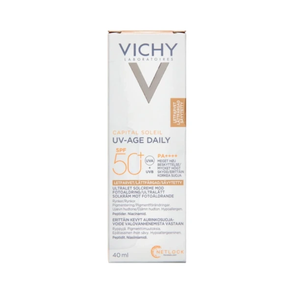 Vichy Capital Soleil UV-Age Solcreme Til Ansigt SPF50+ – 40 ml