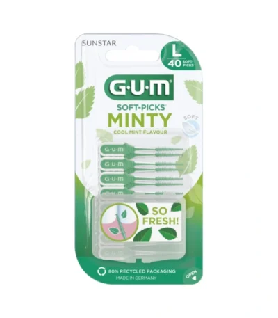 GUM SOFT-PICKS MINTY Large – 40 stk
