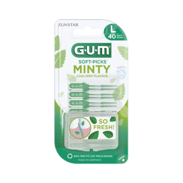 GUM SOFT-PICKS MINTY Large – 40 stk