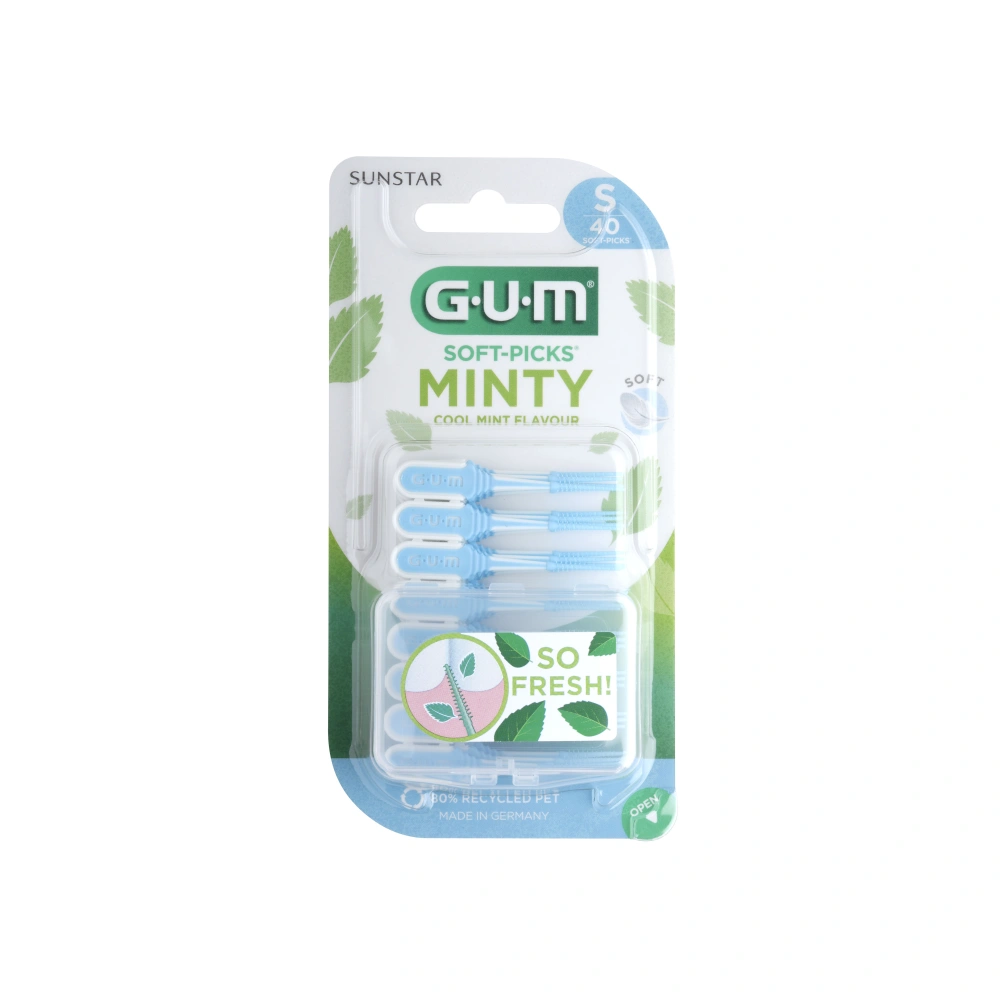 GUM SOFT-PICKS MINTY Small - 40 stk
