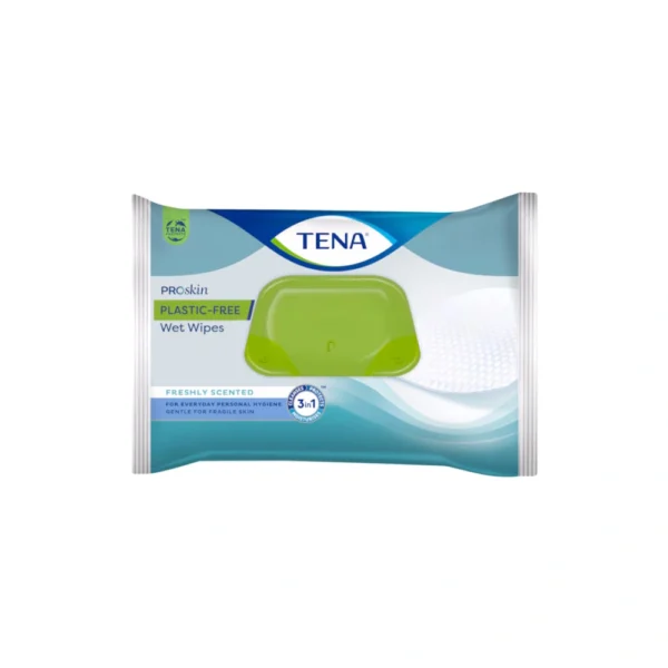TENA ProSkin Plastic-Free Wet Wipes – 48 stk