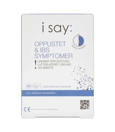 I say: Oppustet & IBS Symptomer – 30 kapsler
