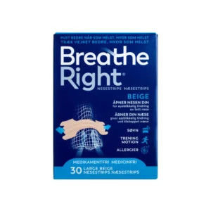 Breathe Right Næsestrips Tan Large – 30 stk.