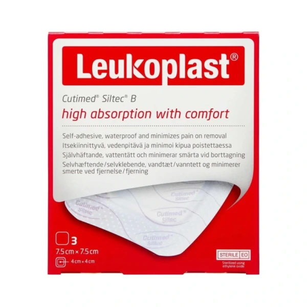 Leukoplast cutmed siltec b – 7,5 x 7,5CM3ST