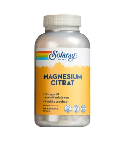 Solaray Magnesium Citrat – 270 stk