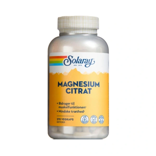 Solaray Magnesium Citrat – 270 stk