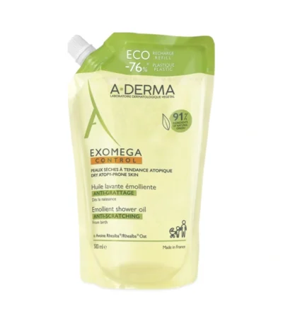 A-Derma Exomega Control Shower Oil Refill – 500 ml