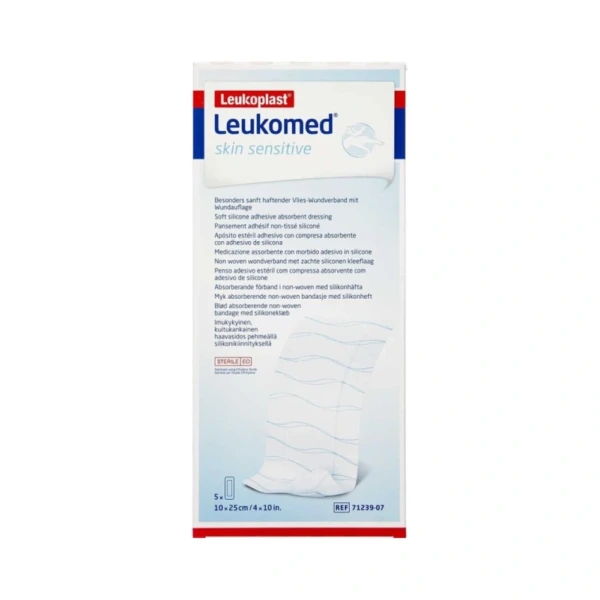 Leukoplast Leukomed Skin Sensitive 10x25cm – 5 stk