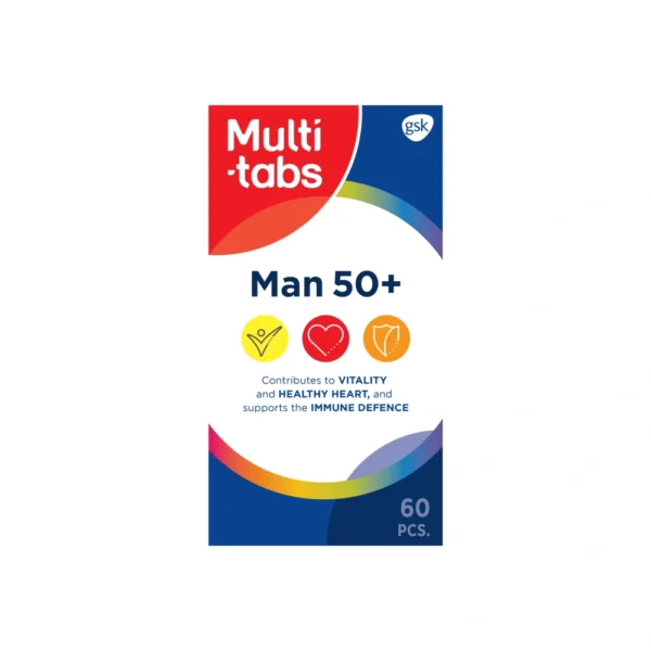 Multi-tabs Man 50+ Tabletter – 60 stk
