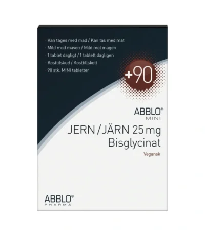Abblo jern 25mg bisglycinat – 90 stk