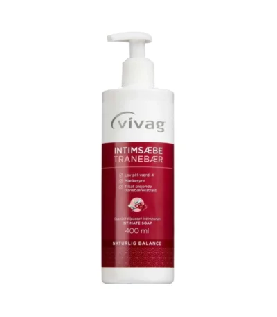 Vivag Intimsæbe Tranebær – 400 ml