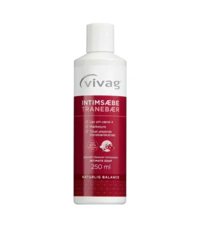 Vivag Intimsæbe Tranebær – 250 ml