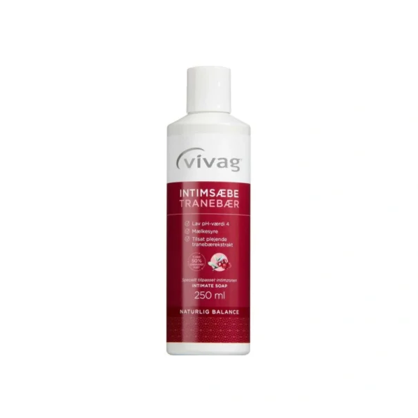 Vivag Intimsæbe Tranebær – 250 ml