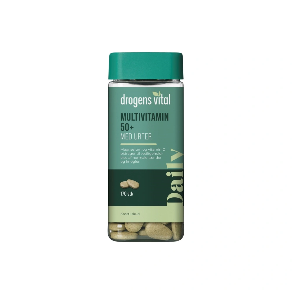 Drogens Vital Multivitamin med urter 50+ - 170 stk