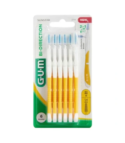 GUM BI-DIRECTION Mellemrumsbørster 1,4 mm – 6 stk