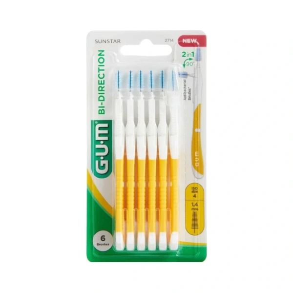 GUM BI-DIRECTION Mellemrumsbørster 1,4 mm – 6 stk