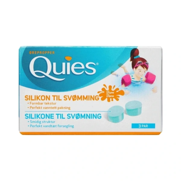 Quies ørepropper til børn i silikone – 3 par