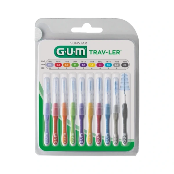 GUM TRAV-LER Mellemrumsbørster – 9 stk