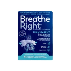 Breathe Right Næsestrips Small/Medium – 30 stk.