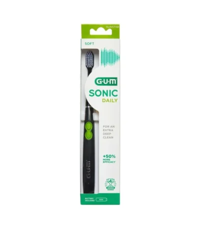 GUM SONIC Daily Tandbørste Sort – 1 stk