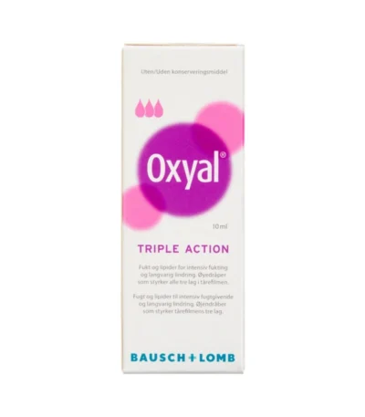 Oxyal Triple Action Øjendråber – 10 ml