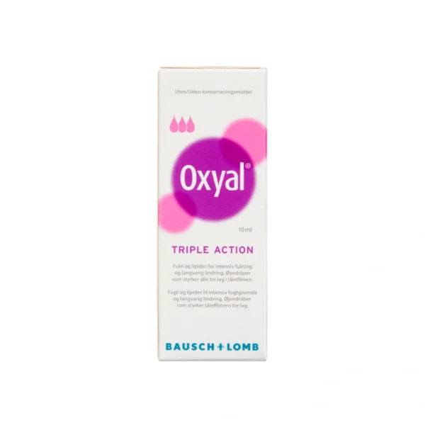 Oxyal Triple Action Øjendråber – 10 ml