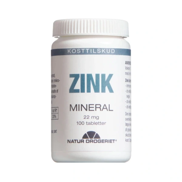 Natur Drogeriet Zink Mineral 22 mg – 100 stk